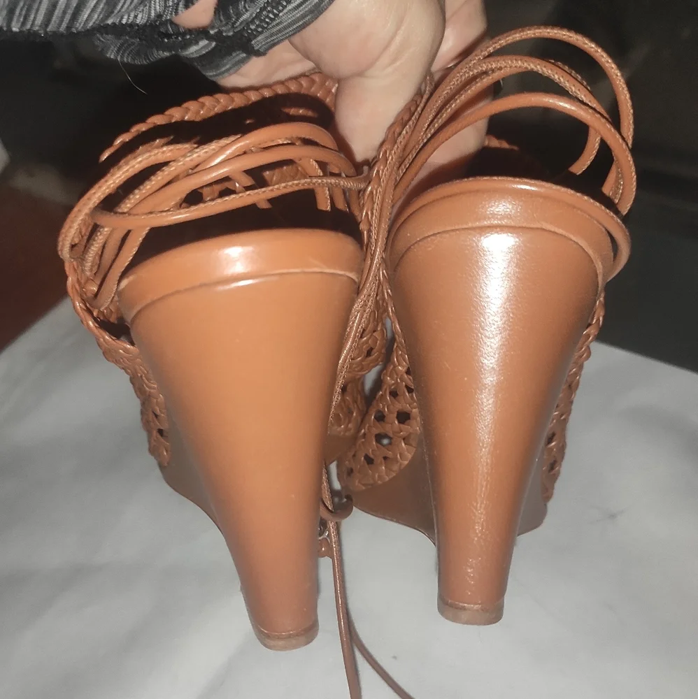 Mulberry Women's Woven Leather Wedge 38